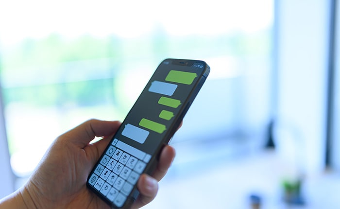 メッセージのやりとりが証拠として残りにくい