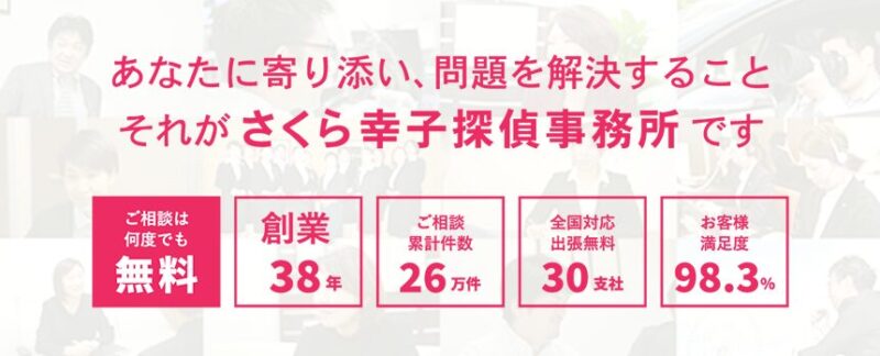 さくら幸子探偵事務所LP