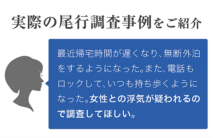 浮気調査の過去事例