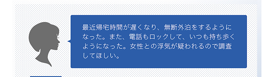 浮気調査の過去事例