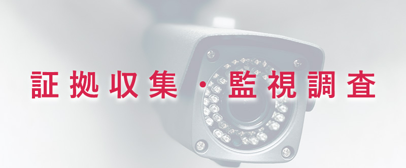 証拠収集・監視調査